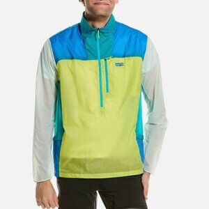 NEW Patagonia Houdini Stash 2XL Mens Green Blue 1/2 Half Zip Pullover Jacket